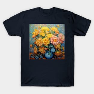 Bouquet of Chrysanthemums in a Vase T-Shirt